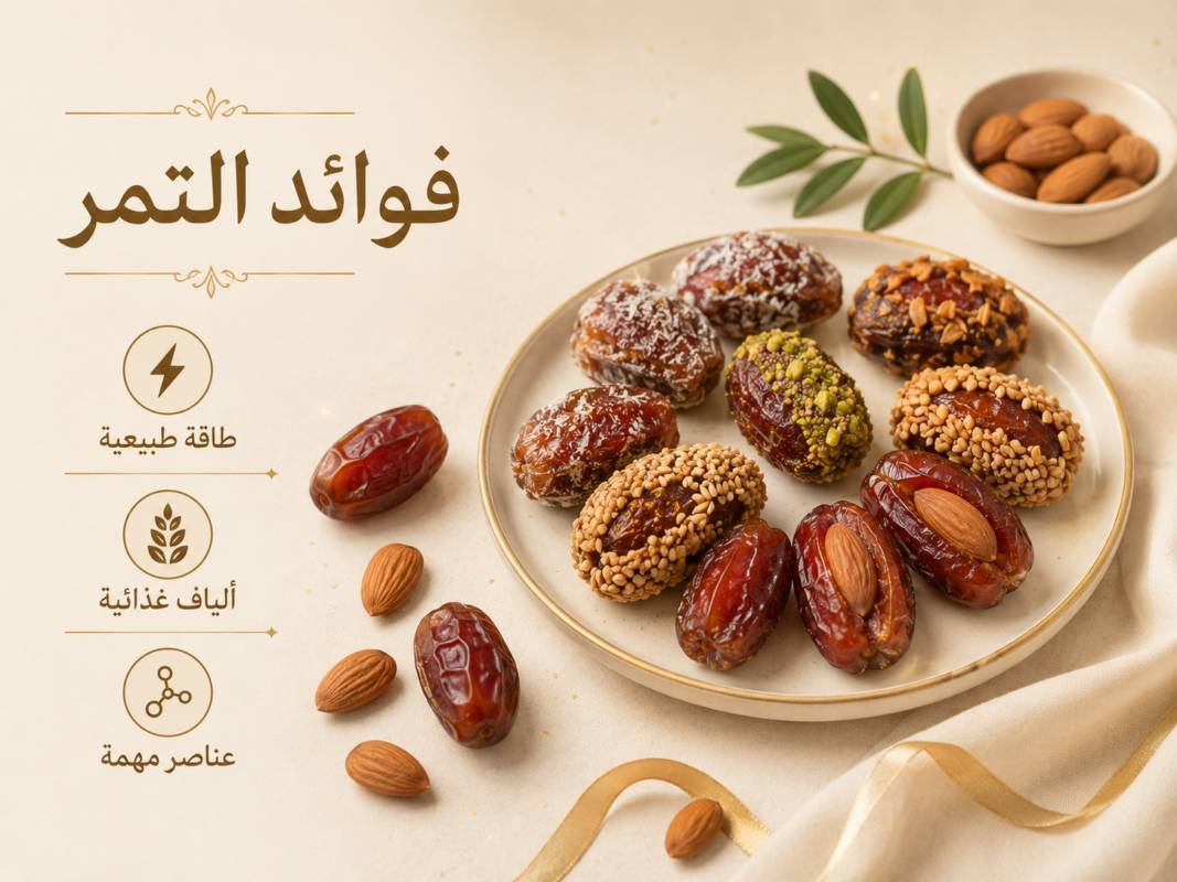 تمر يقدم سياقًا غذائيًا طبيعيًا